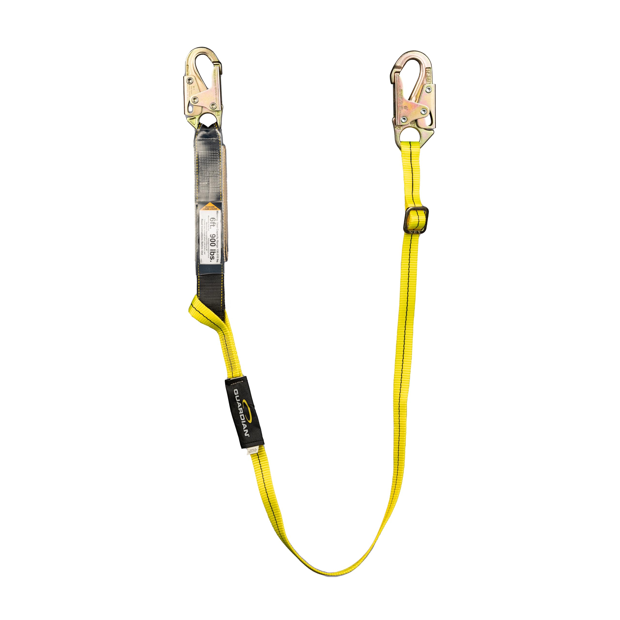Guardian Fall Protection 01280 AWL4-6 Adjustable Non-Shock Absorbing Lanyard from 4-Feet to 6-Feet , Yellow — Amazon image 7