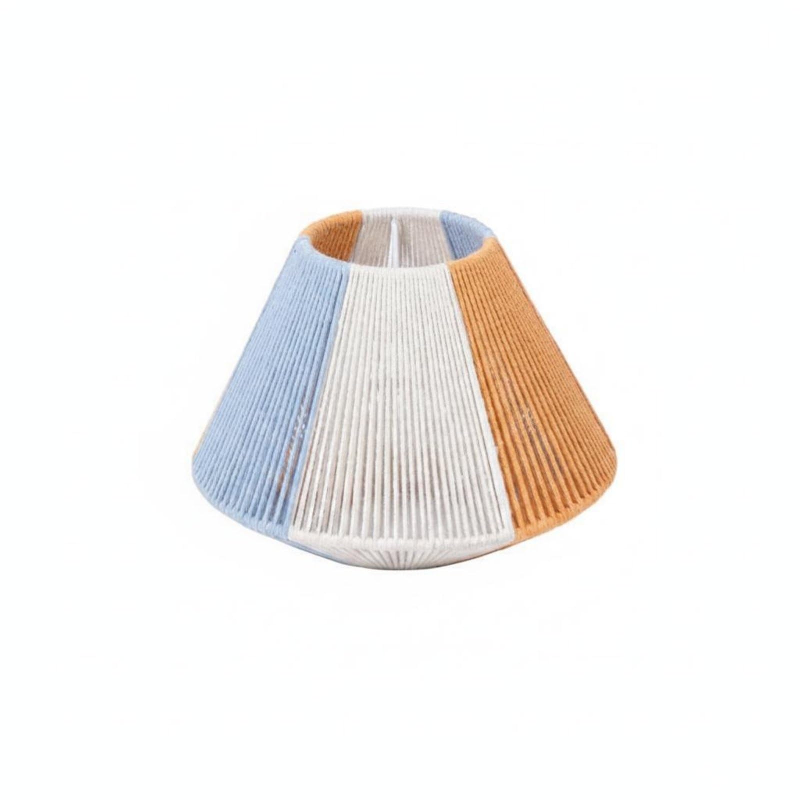 Ojiva® Handmade Cotton Rope Lampshade Creative Handwoven Hanging Shade Bohemian Design Cotton Rope Lamp Shade Artisanal Craftsmanship for Cafe, Hotel, Guesthouse, Xh24-138 Small | Home & Garden-image-35