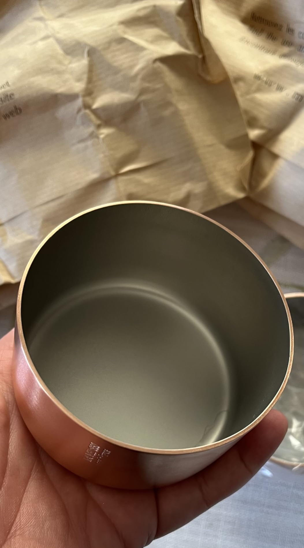 M'passion hammered copper jam pan with bronze handles – Mauviel1830