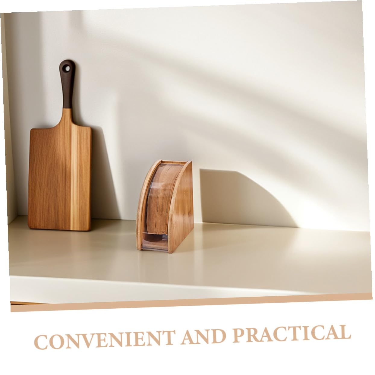 Kaffeefilter Organizer aus Holz Robuster Filterpapier Halter mit Großem Fassungsvermögen für Übersichtliche Aufbewahrung Freistehendes Design für Einfachen Zugriff Kaffeefilter