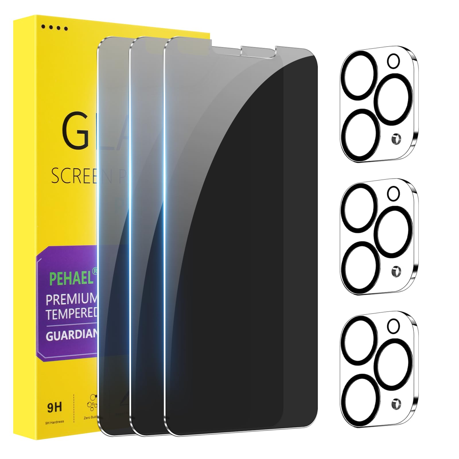 PEHAEL for iPhone 14 Pro Max Privacy Screen Protector+Camera Lens Protector — Amazon image 14