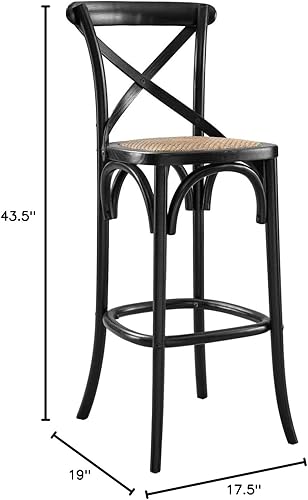 Miniatura 3 de Modway Taburete de bar en negro