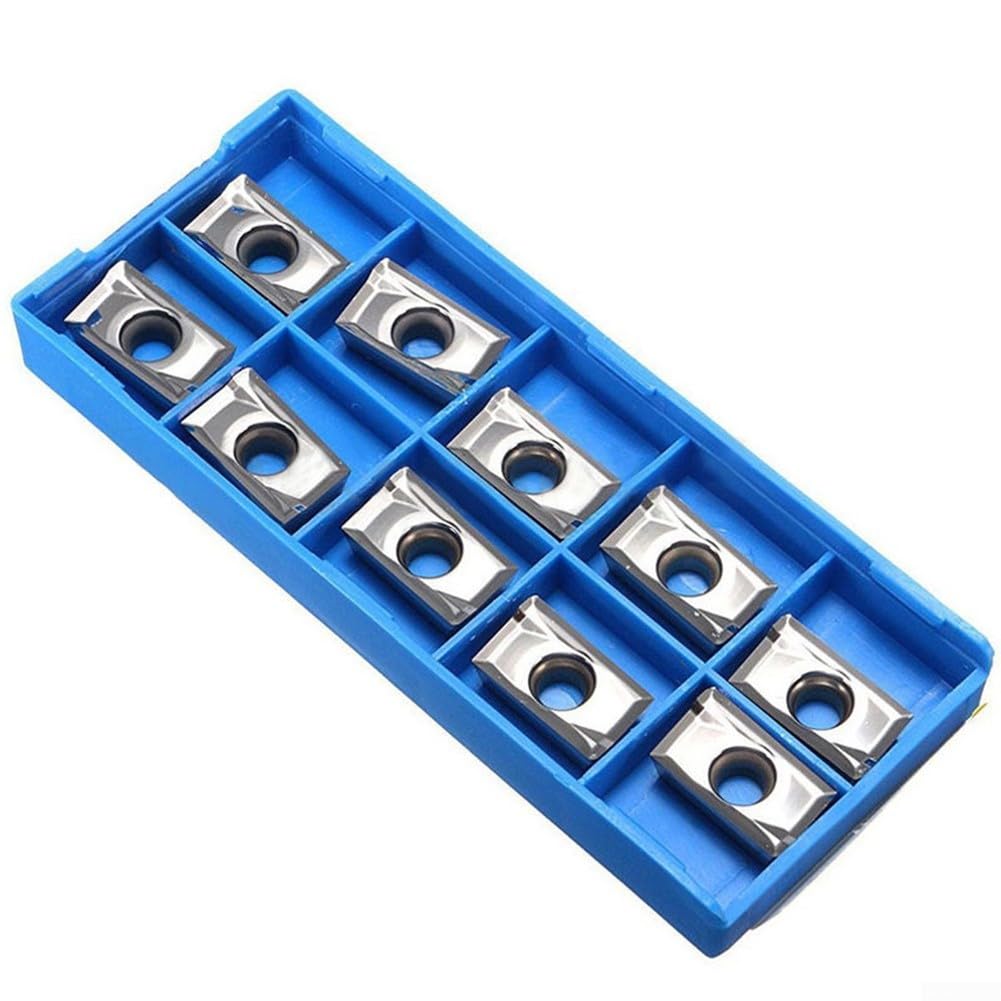 APMT1604PDER-MA3 Lot de 10 inserts de fraisage indexables en carbure H01, usinage en aluminium, pour semi-finition et finition, porte-outils CNC compatible avec APKT1604