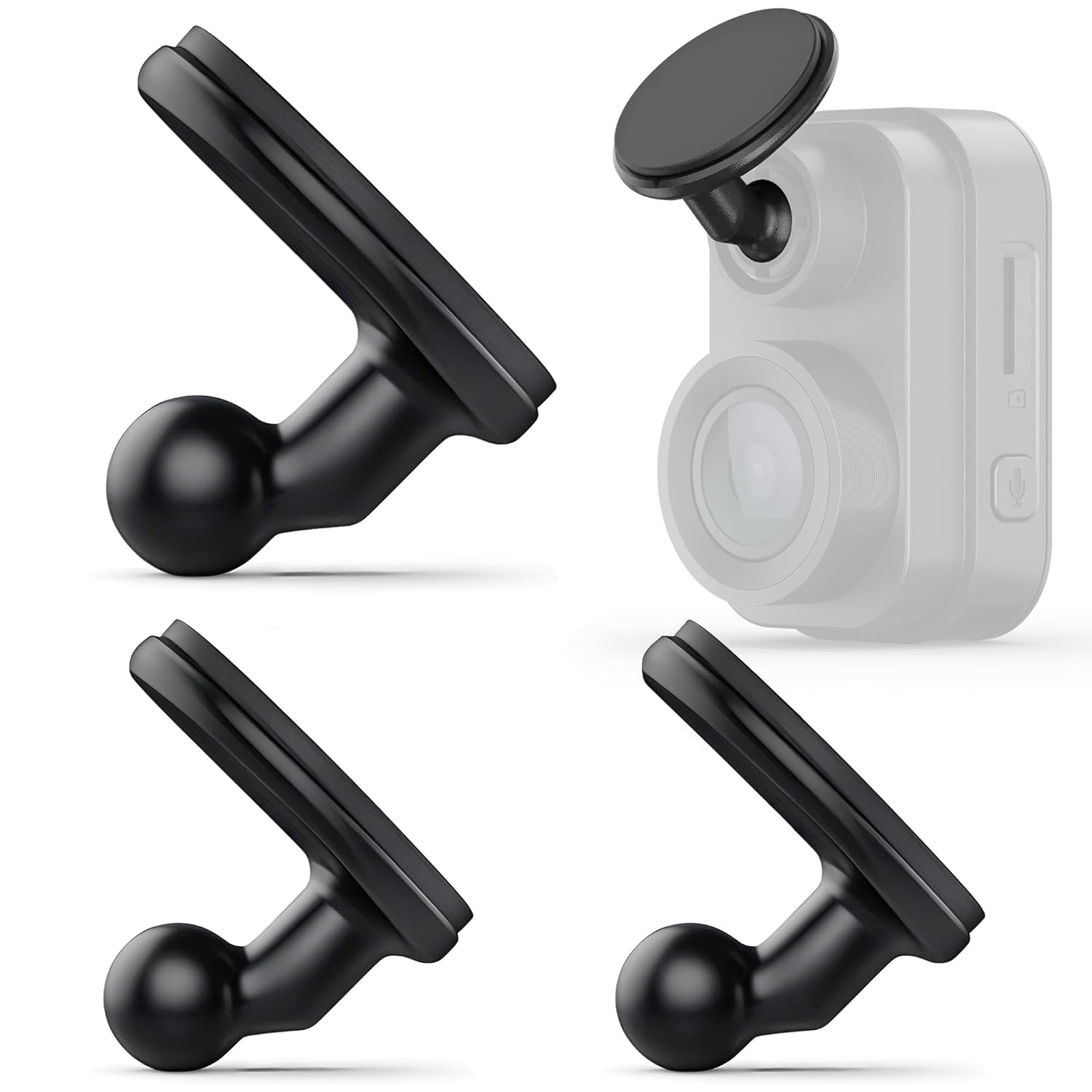 3 Pack Adhesive Dash Cam Mounts Low Profile Sticky Holders for Use with Garmin Dash Cam Mini 2