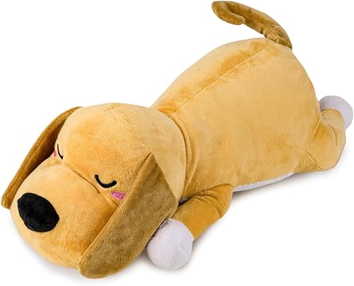 CLOVERCAT Peluche con peso para perro, animales de peluche con peso, almohada de peluche, animal de peluche para niños, almohada de abrazo, lindos