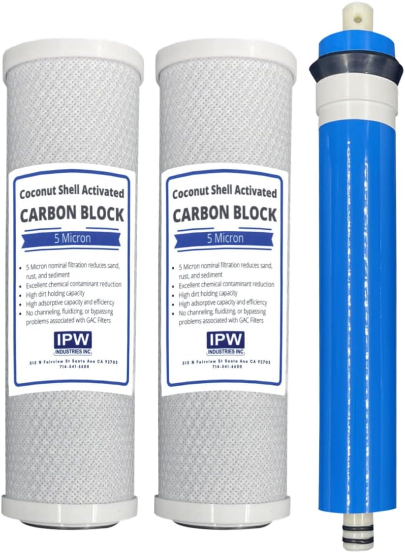 24 GPD RO Reverse Osmosis GE Membrane Compatible FX12M Smart Water with Pre & Post Filters