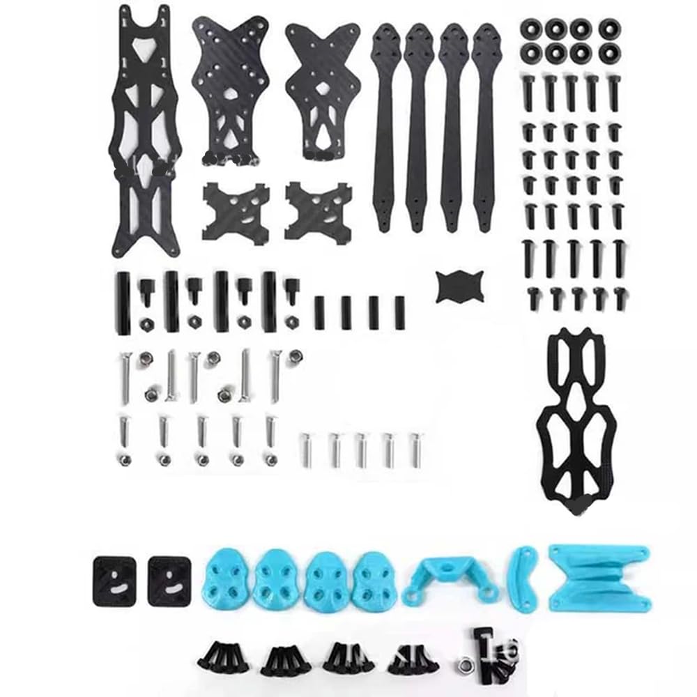 FPV Drone HD VISTA 5" 224 mm Kit Telaio Compatibile RC Quadcopter Fibra di Carbonio Parti FAI DA TE Racing Freestyle (5 pollici Vista Plus)