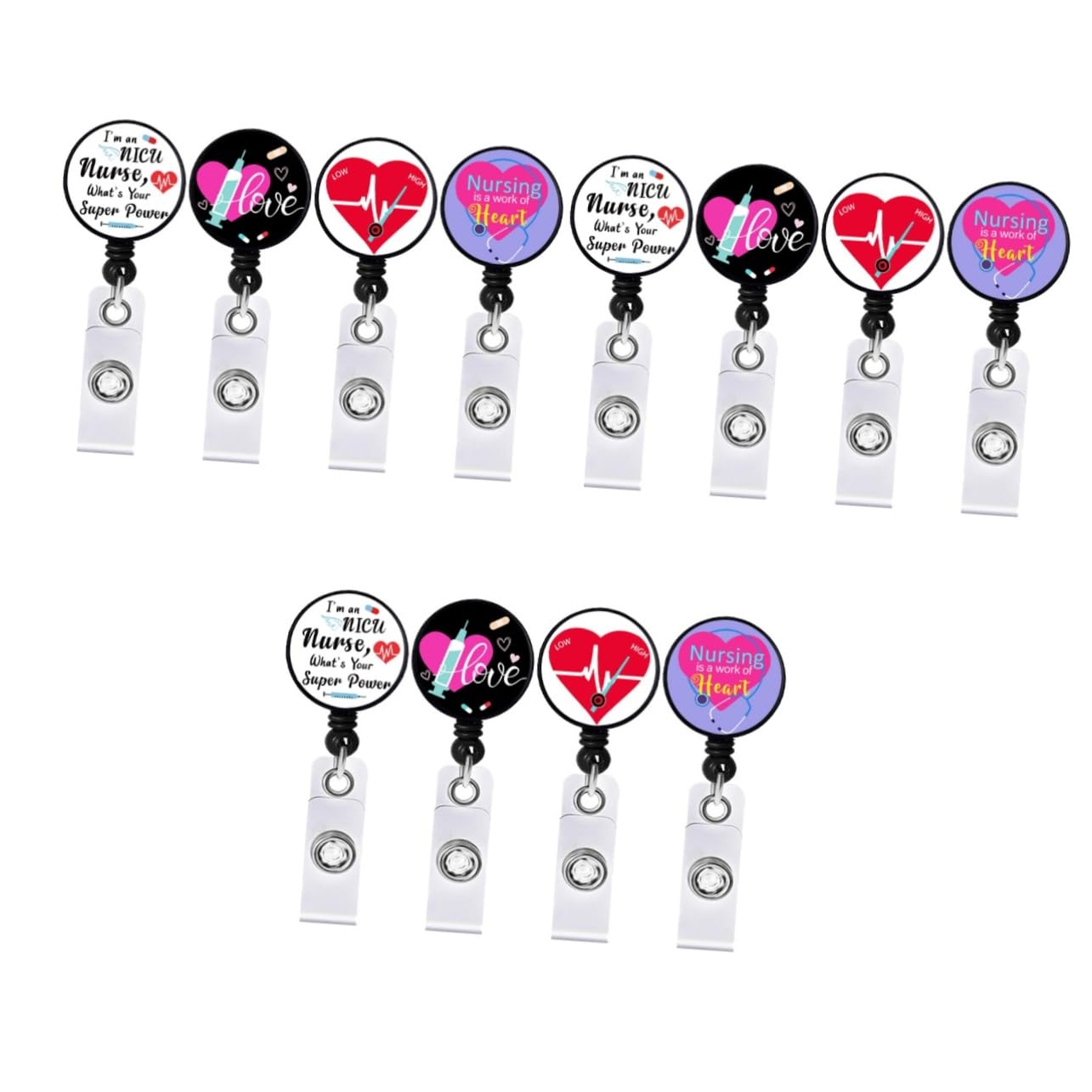 Porte-badges faciles à utiliser MAGICLULU avec enrouleur robuste - 8