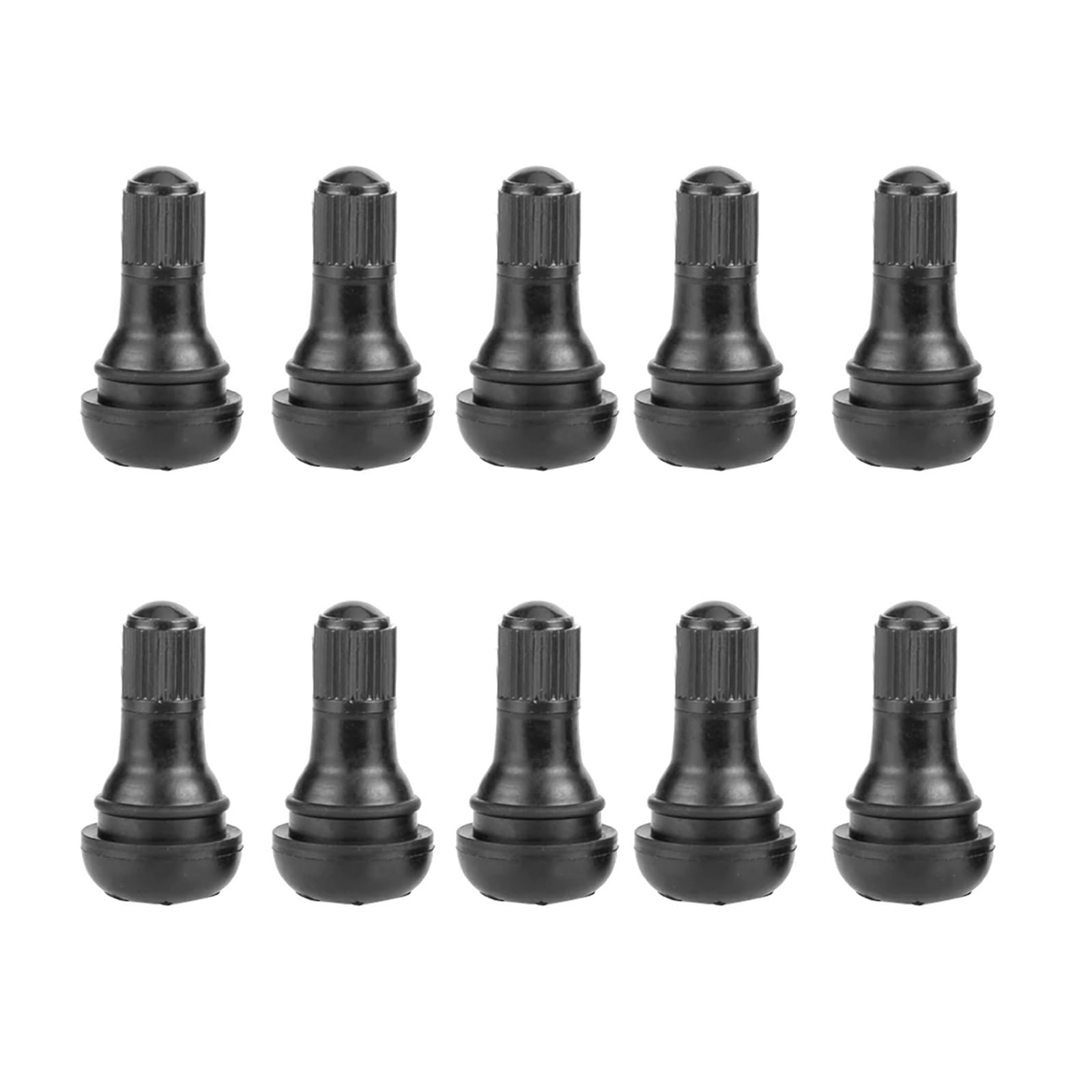 Dymkie 10Pcs Snap-In Rubber Tubeless Tire Tyre Stems For Atv Car Motorcycle(10Pcs)