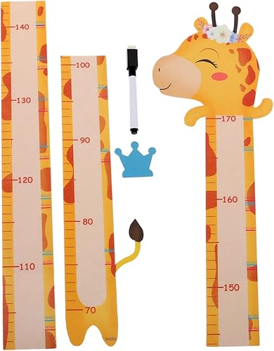 Homoyoyo 1 juego de calcomanías de altura DIY para medición de altura, tabla de crecimiento, papel tapiz de pared para niños, diseño de animales de