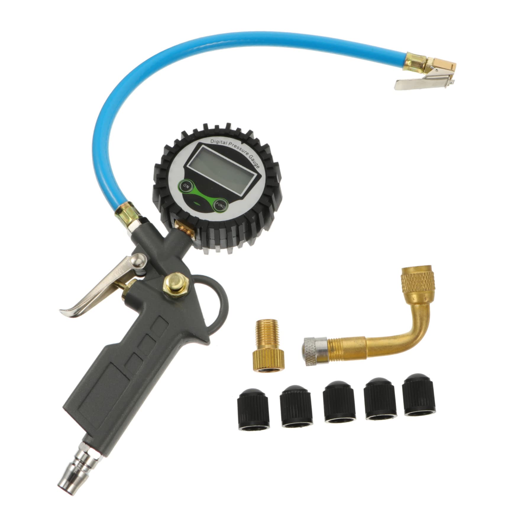 VALICLUD Manomètre de Pression de Pneu Portable pour Voiture Jauge de Pression de Pneus Électronique Précise et Outil de Test pour Gonflage et Vérification