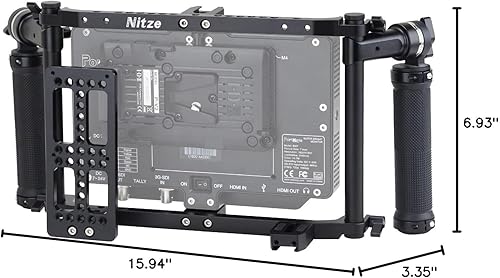 Miniatura 8 de Nitze Jaula de director con asas ajustables para monitor LCD de hasta 9 pulgadas - Universal JSQ-002
