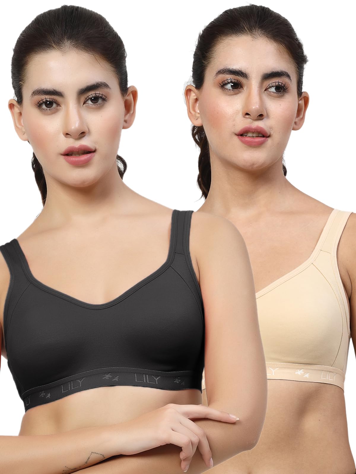lily Black, Coral Non Padded Seamless Sports Bra-picture-29