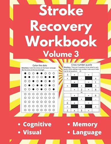 Stroke Recovery Workbook - Puzzles for Stroke Patients - An Activity Book for Brain Injury and Aphasia Rehabilitation - Volume 3: A Large Print Book ... Cognitive and Memory Activities