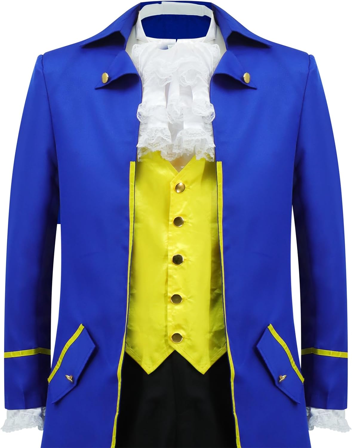 Beast Costume for Men 7 Pieces Halloween Prince Charming Cosplay Dan Stevens Tailcoat Victorian Costumes