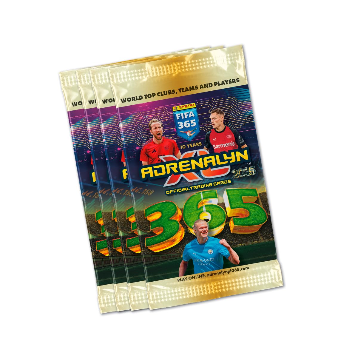 Adrenalyn FIFA 365 2024-2025 Panini 004911box50e - Boîte de 50 enveloppes TC Adrenalyn Fifa 365 2024-2025 - Couleur dorée