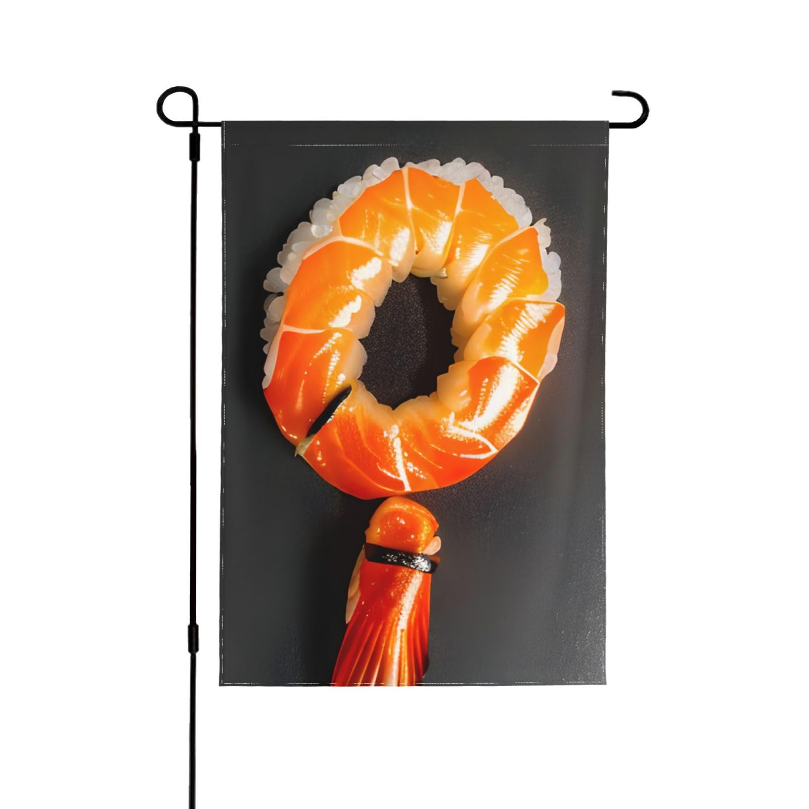 Drapeaux de crevettes japonaises extérieur double face pour déco de jardin