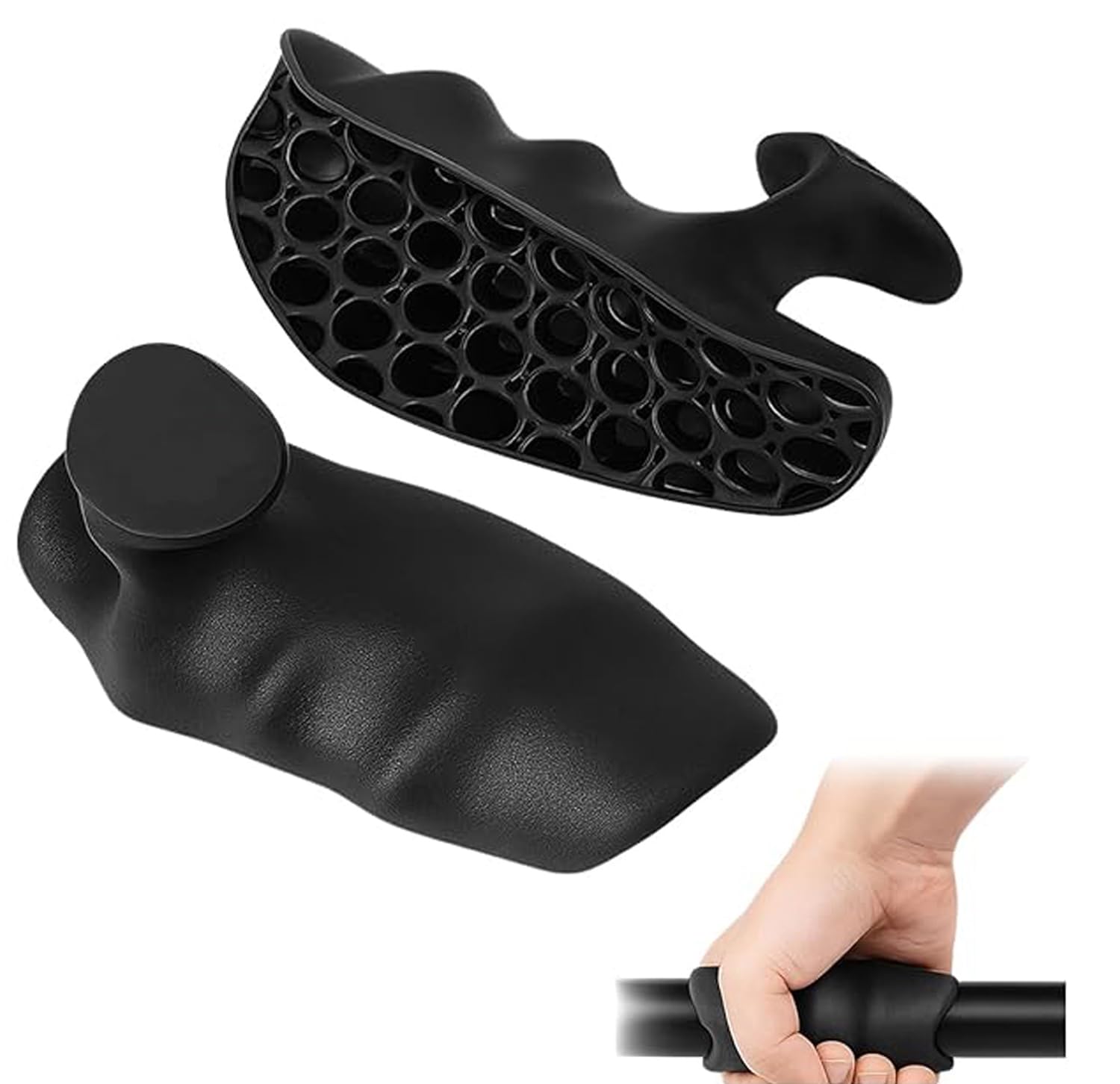 Rubber Hand Protector Pads for Gym Training & Weight Lifting – Breathable Palm Guards for Pull Ups, Deadlifts & Cross Training for Men & Women-image-17