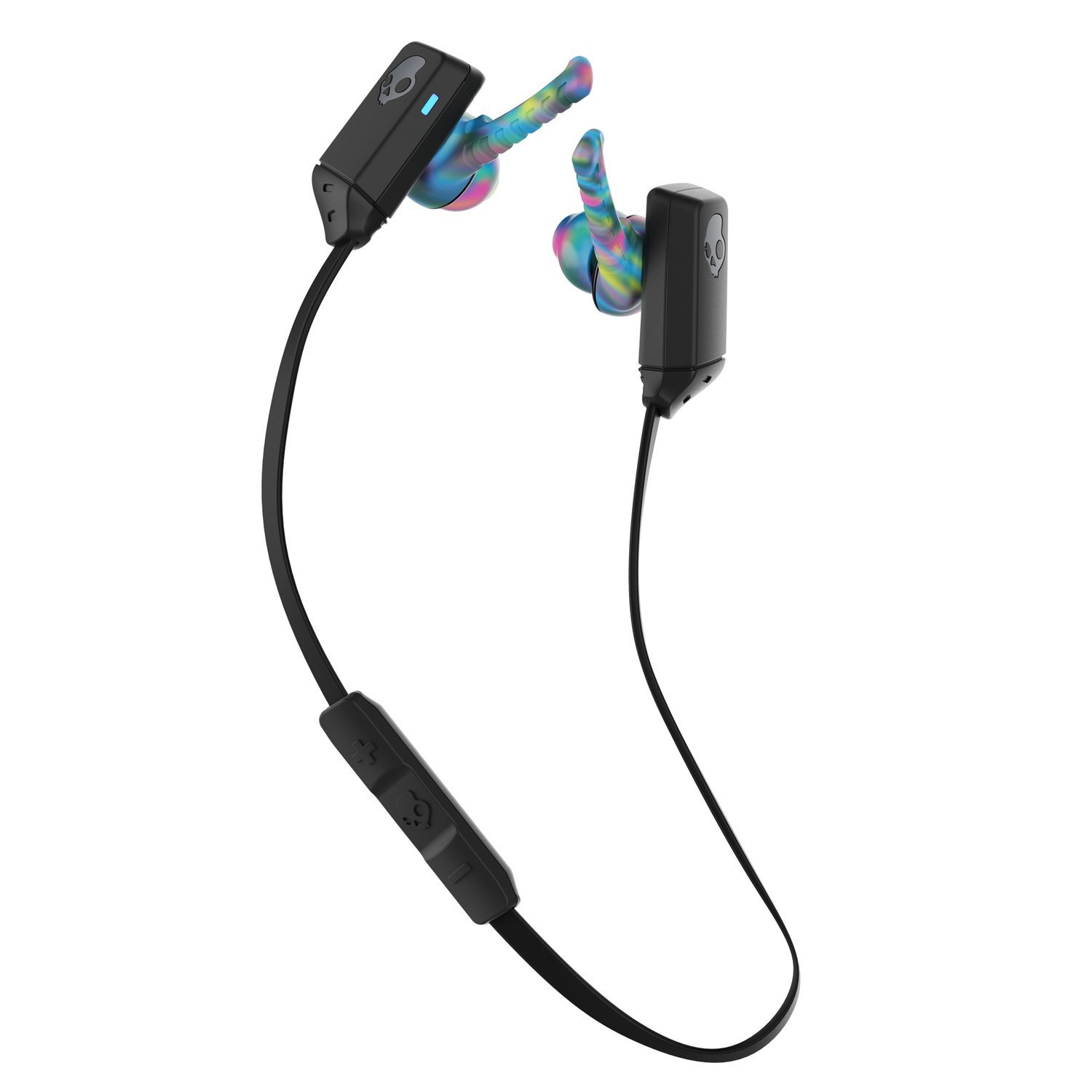 Skullcandy XTFree Bluetooth Wireless Sweat-Resistant Earbud with Microphone - Black/Swirl (Renewed)