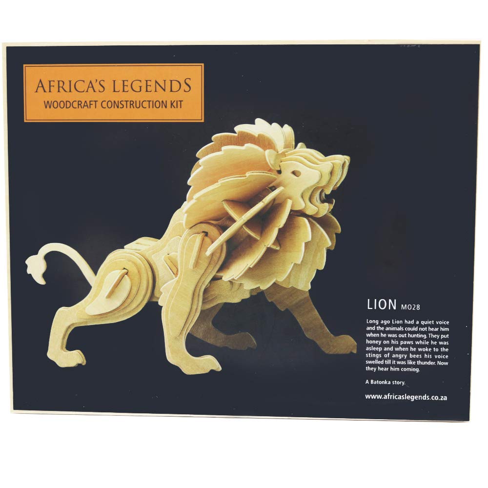 Africa's Legends Woodcraft Construction Kit,3D Jigsaw Puzzle