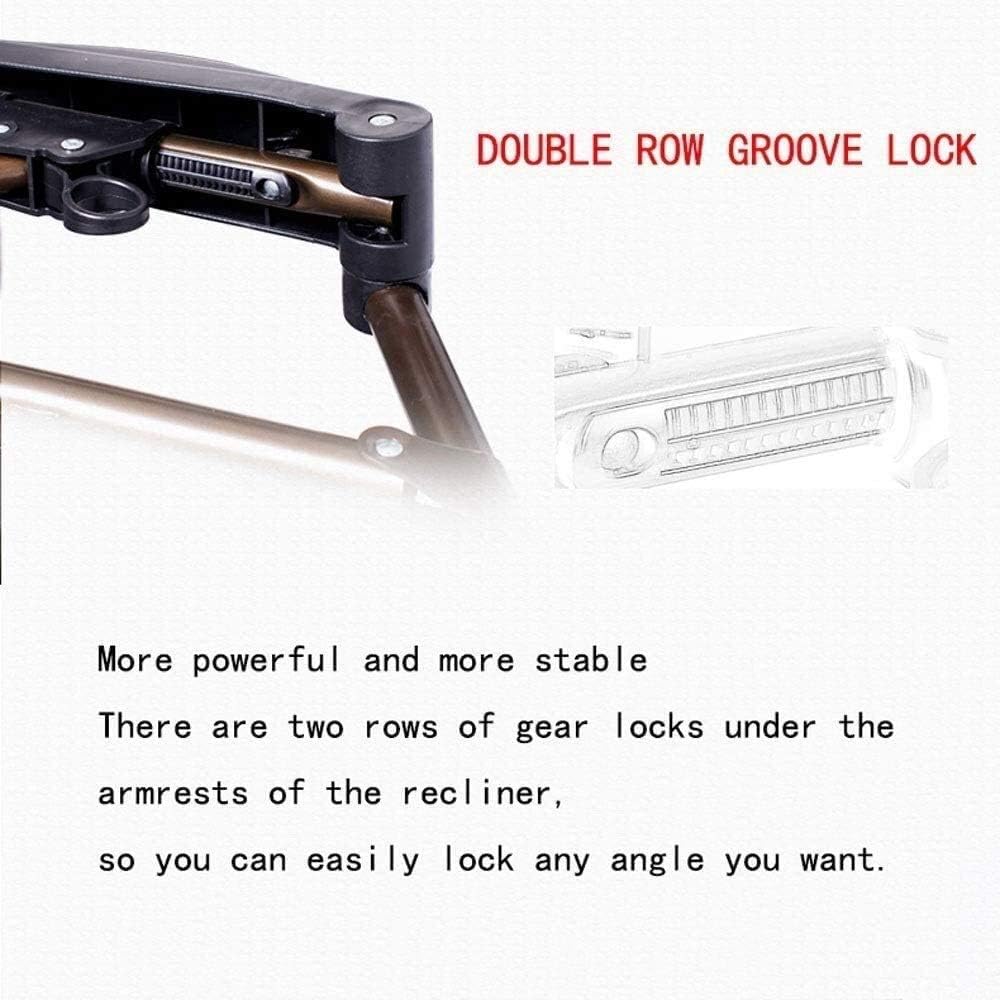 Sun Lounger Patio Reclining Chairs Patio Folding Rocking Chair Portable Zero Gravity Chair Suitable for Porch Garden Indoor Garden Portable Camping Chair Support 200kg Sun Lounger Chair (Color :