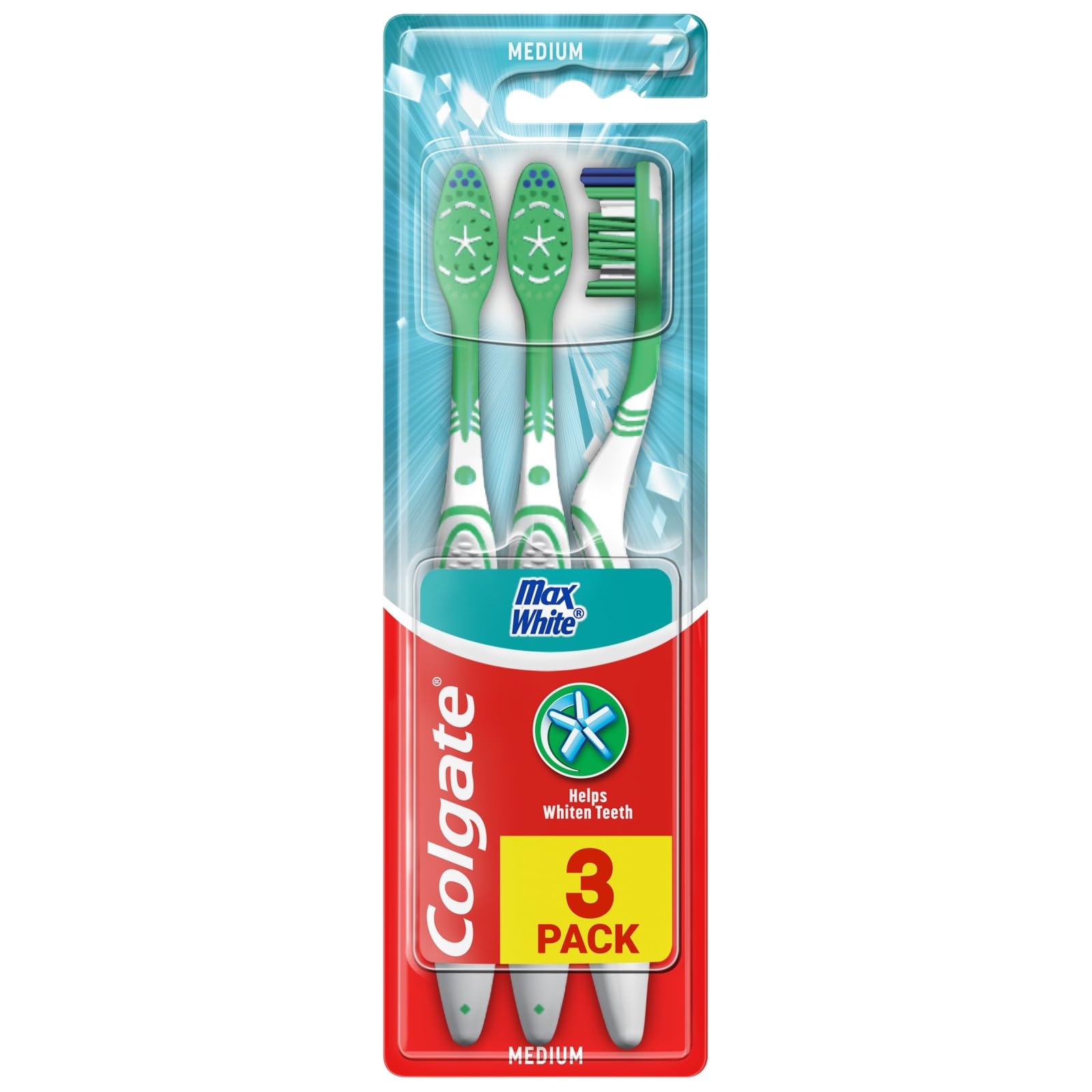 Colgate Max White Toothbrush, pack of 3