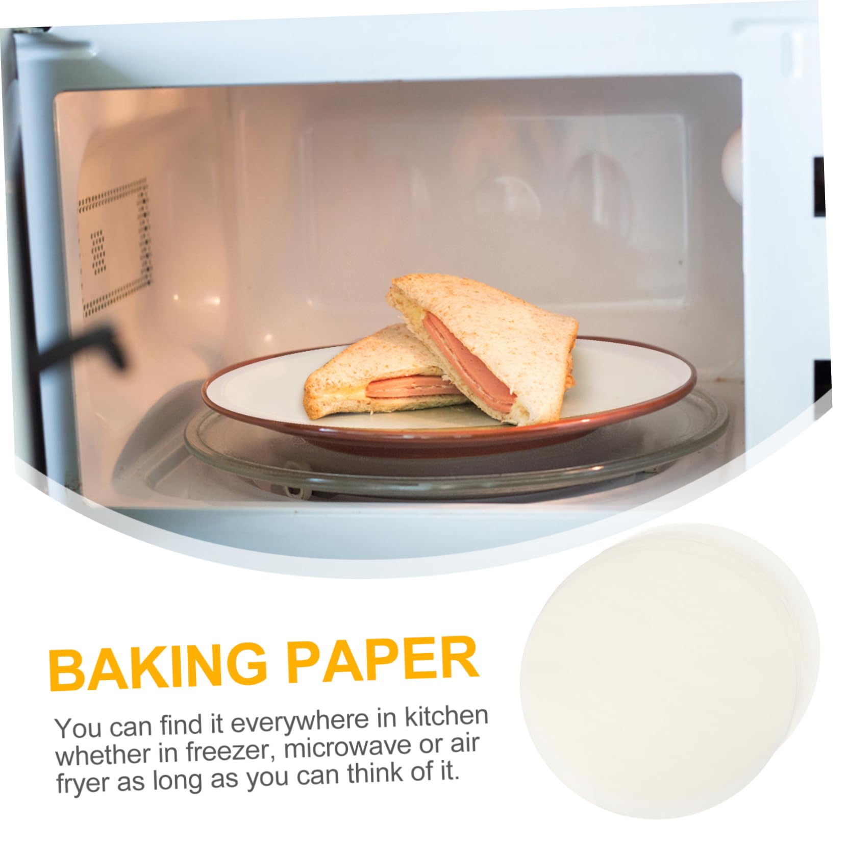 Papier Sulfurisé Rond Antiadhésif 500 Pièces pour Cuisson