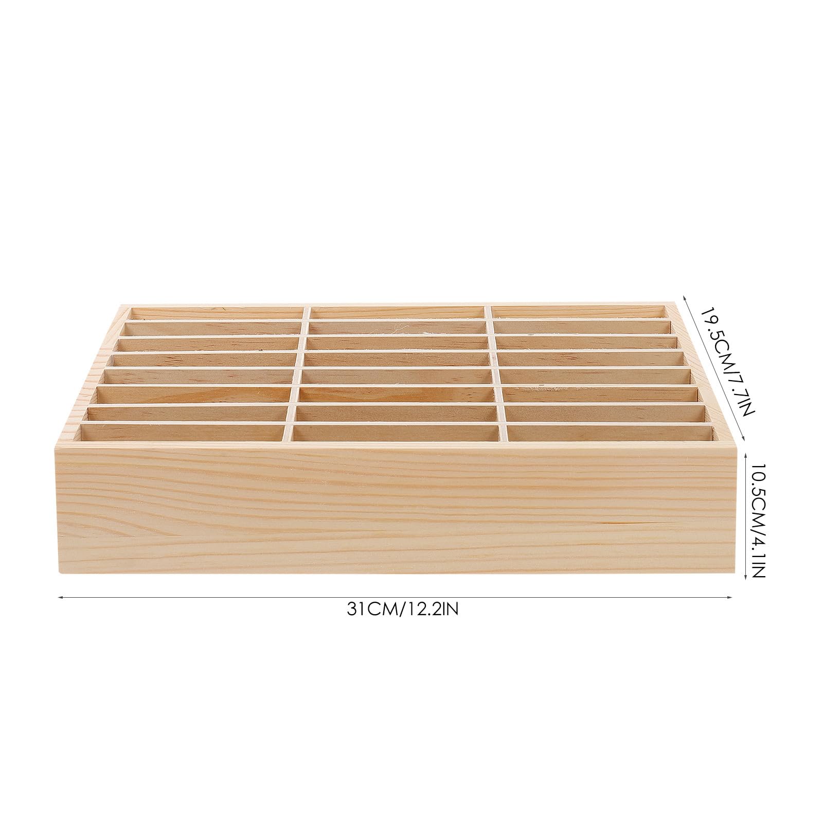 TOYANDONA Organizer per Cellulari in Legno Multi-griglia Pratico e Conveniente, Scatola Portaoggetti Elegante per Aule e Laboratori, per Conservare Accessori per Telefoni