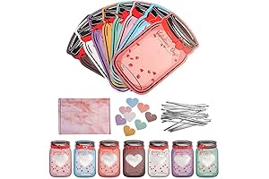 Valentines Cards for Kids,Exchange Cards for Kids,Mason Jar Valentines Day Cards Candy...