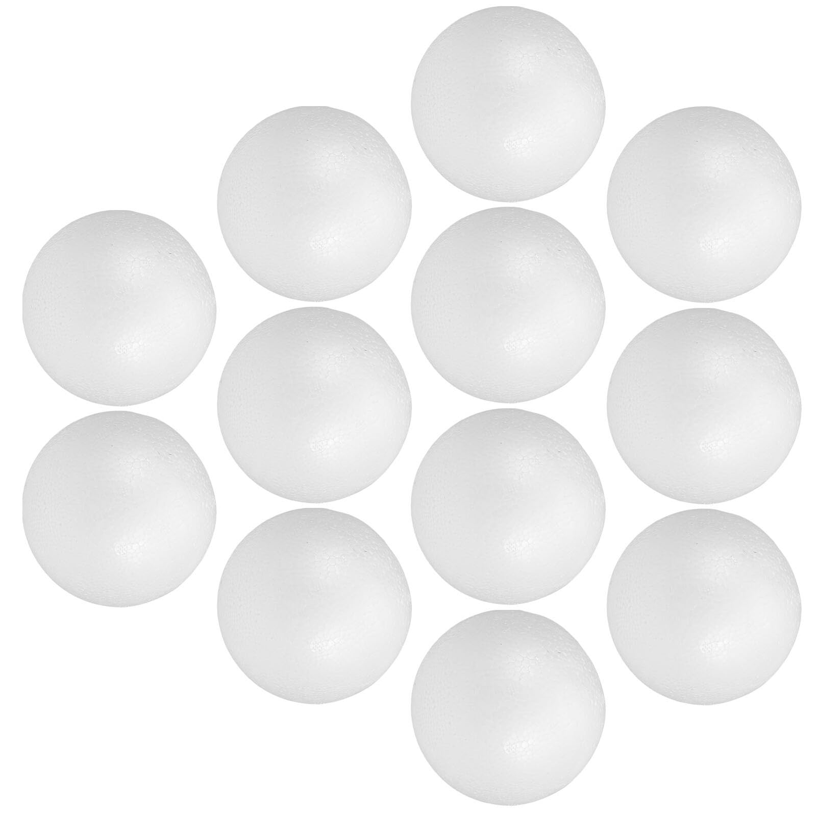Matériel de loisirs créatifs avec 12 boules en polystyrène
