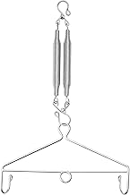 Combo Set Baby Cradle Spring and Hanger | Up to 15 Kg | for Swing Jhula Straight Hanging Spring for, Thottil Hook Jhoola Palna | Silver | CSH20KSL