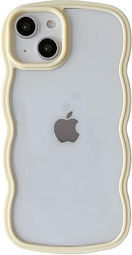 Miniatura 8 de Caseative Marco de onda rizada de color sólido transparente suave compatible con funda iPhone (blanco, iPhone 11 Pro Max)