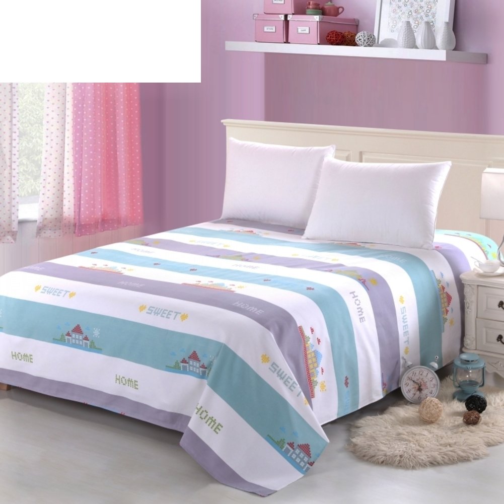 Drap en coton matelassé grand lit 270x230cm confort premium