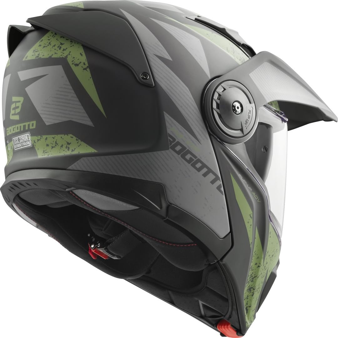 Bogotto FG-102 Safari Kask enduro z włókna szklanego