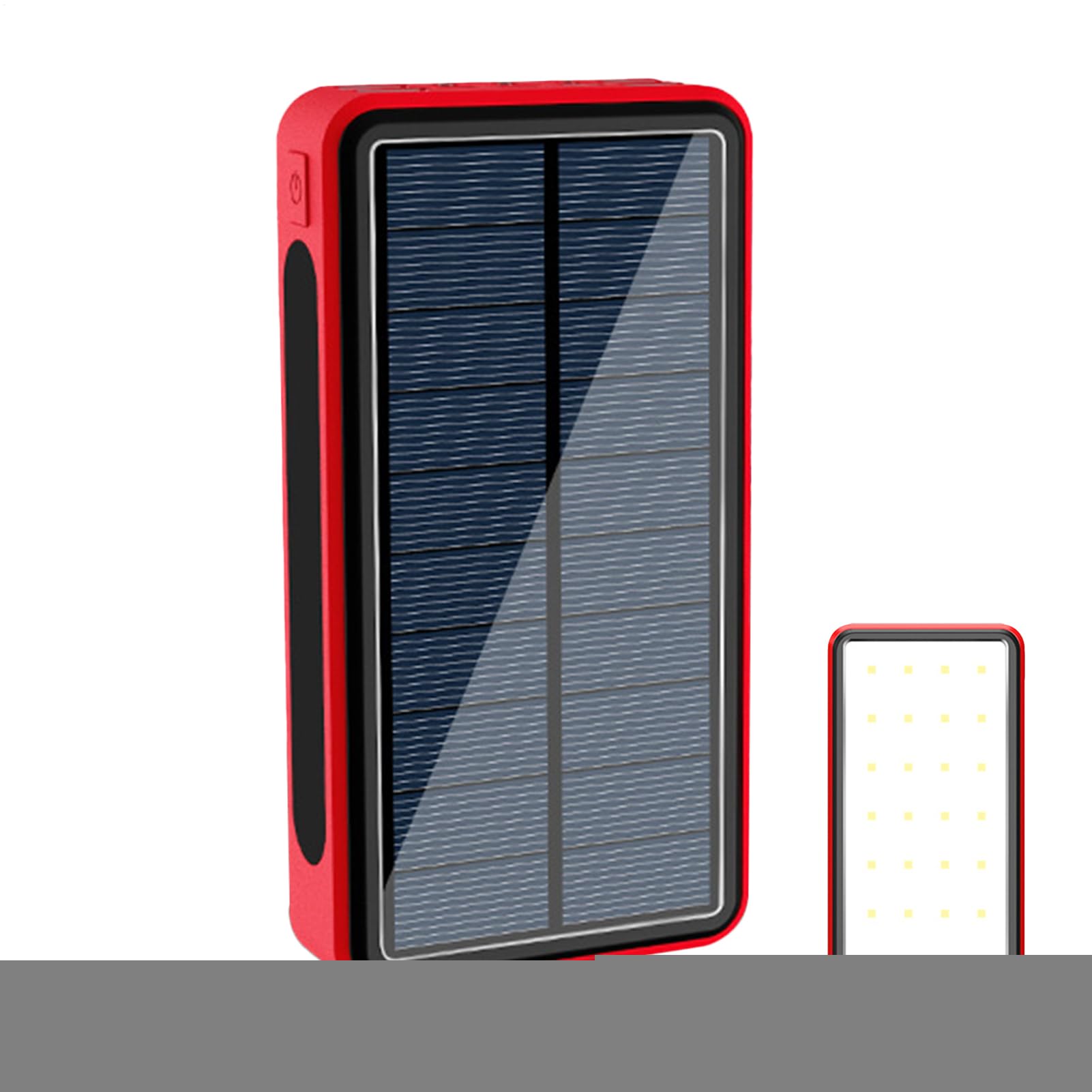 Caricabatterie Solare Cellulare Batteria Da 20000mAh Per Dispositivi | Caricatore Solare Portatile Power Bank Portatile Campeggio Escursionismo Picnic Unisex