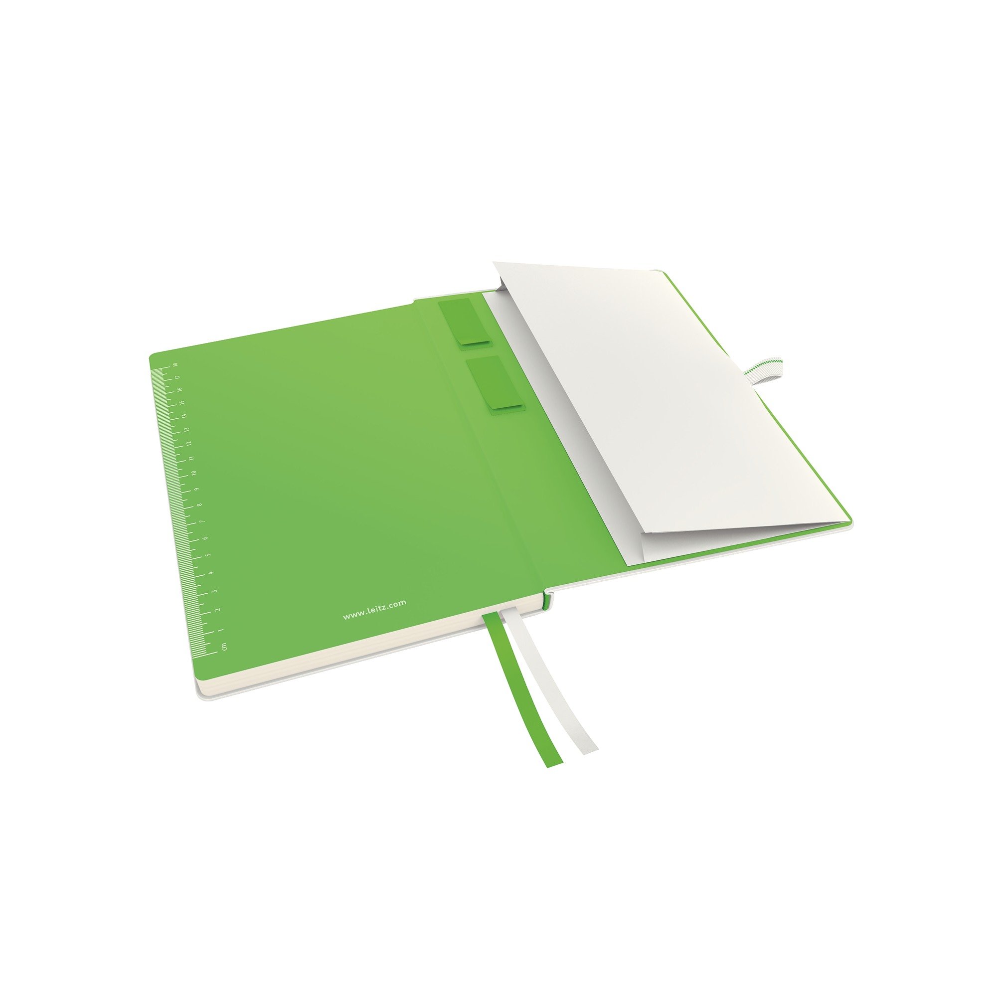 Leitz, Cahier couverture rigide A5, ligné, 160 pages 100g/m², Leitz Complete, Blanc, 44780001