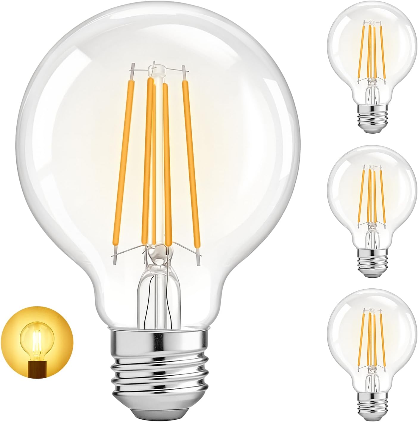 Dimmable LED Light Bulbs 60 Watt Equivalent,Vintage Edison Bulb