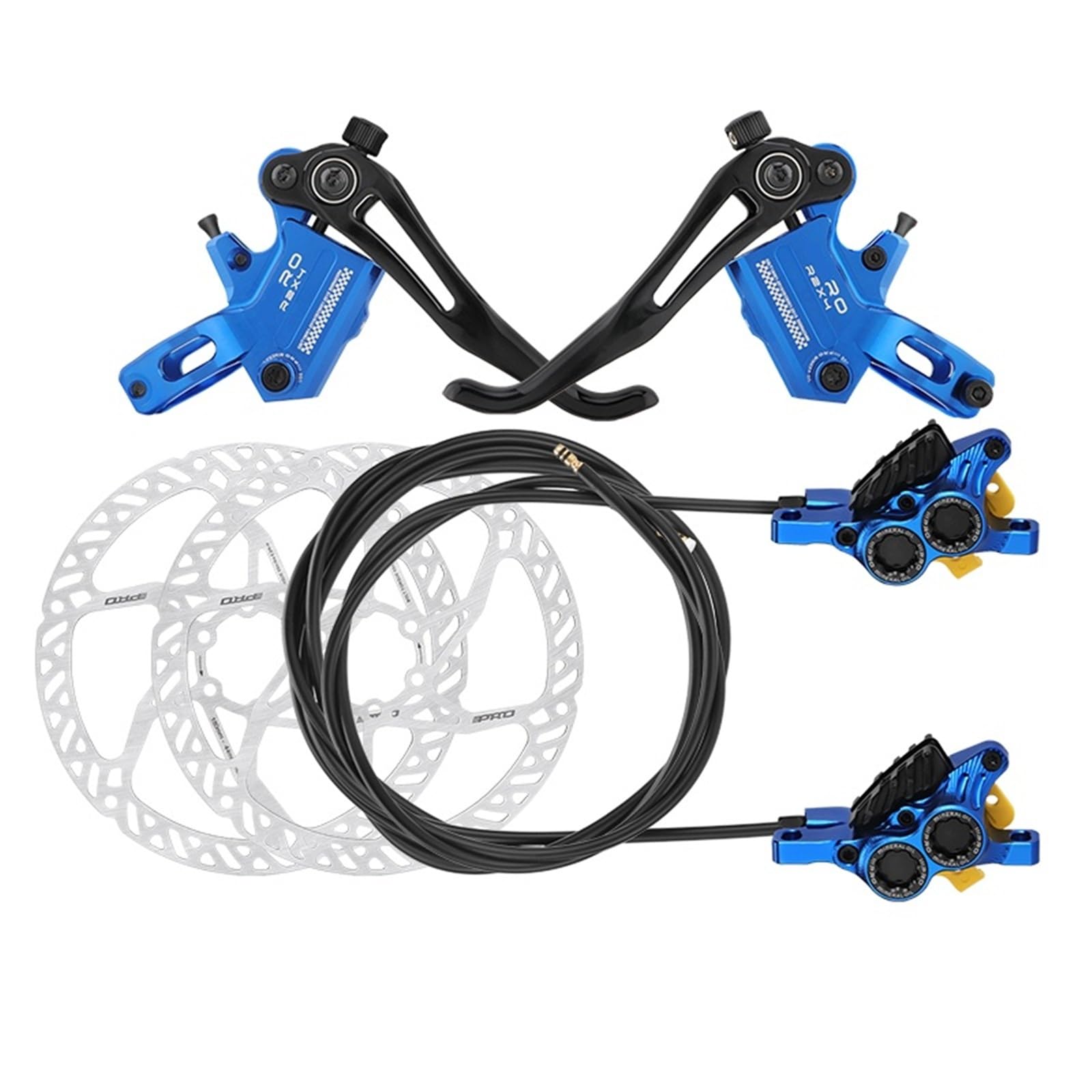 Generisch Kompatibel mit der hydraulischen 4-Kolben-Scheibenbremse IIIPRO R2X4, 880/1700 mm Geteilte Ölscheibe for AM DH MTB-Mountainbikes,Teile
