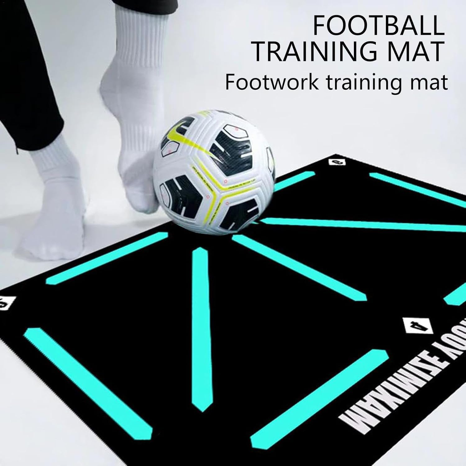 Fußball-Trainingsmatte 60x90 Cm – Rutschfest & Leise Für Drinnen, Perfekt Für Dribbling & Ballkontrolle