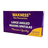 Vista 3 de Waxness Aplicador de espátula en ángulo de madera para depilación corporal, 100