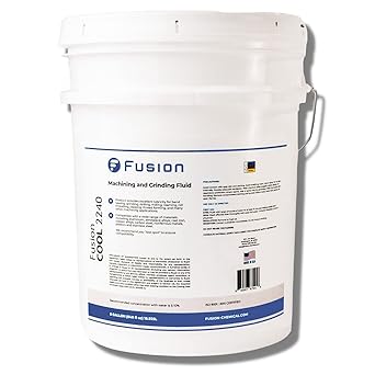 Machining and Grinding Fluid | Fusion Cool 2240 | General Purpose Coolant for Cutting and Grinding Machine Shop Operations | Semisynthetic (5 Gallon Pail)