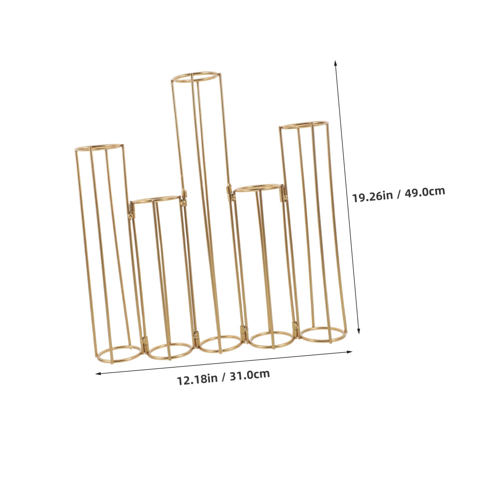Ciieeo Vase Hydroponique Verre Support pour Plantes avec Cadre Métallique Tubes De Propagation pour pour Maison Et Bureau
