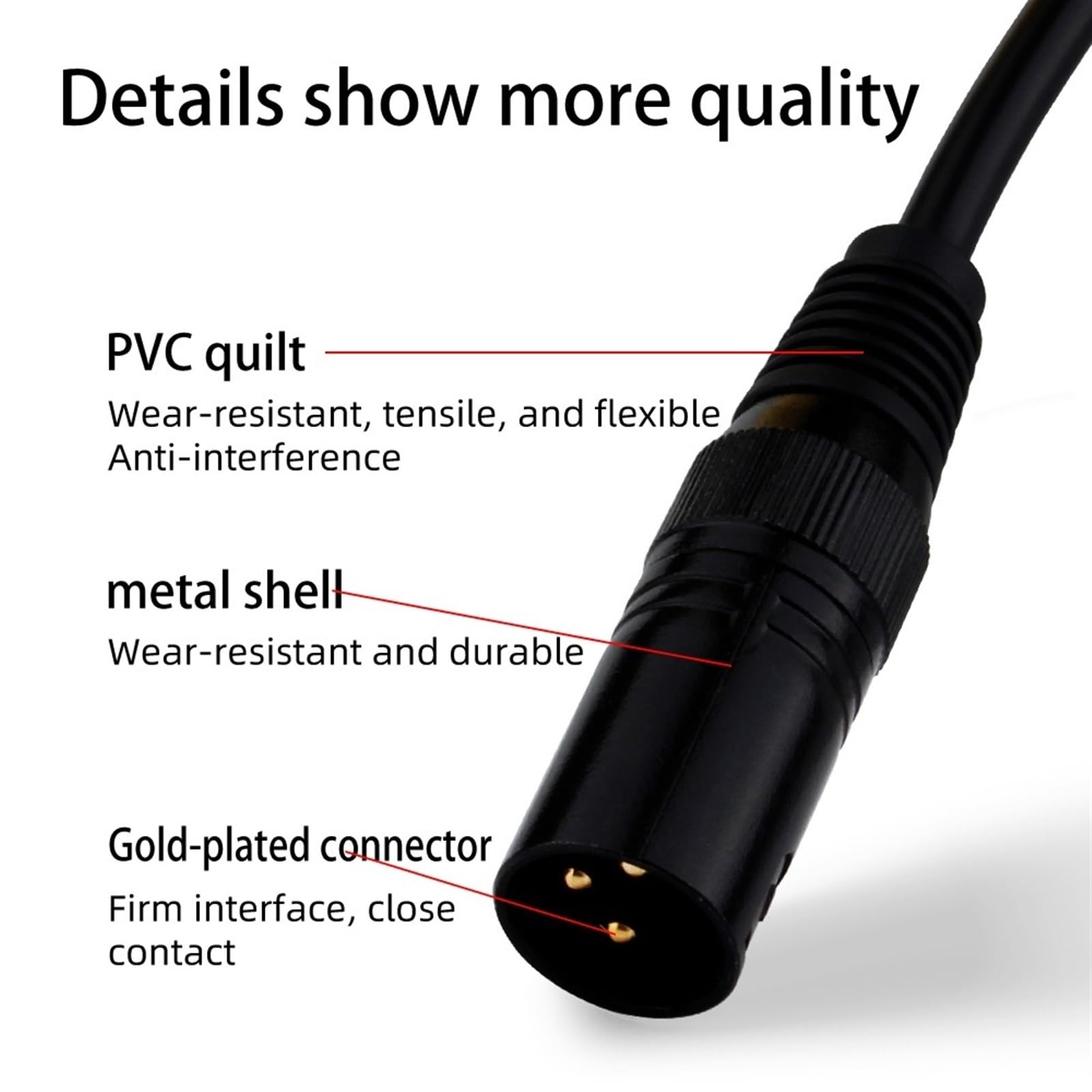 Câble audio Hifi for récepteur AV vers amplificateur Câble 4N OFC mâle vers mâle(3 Meters)