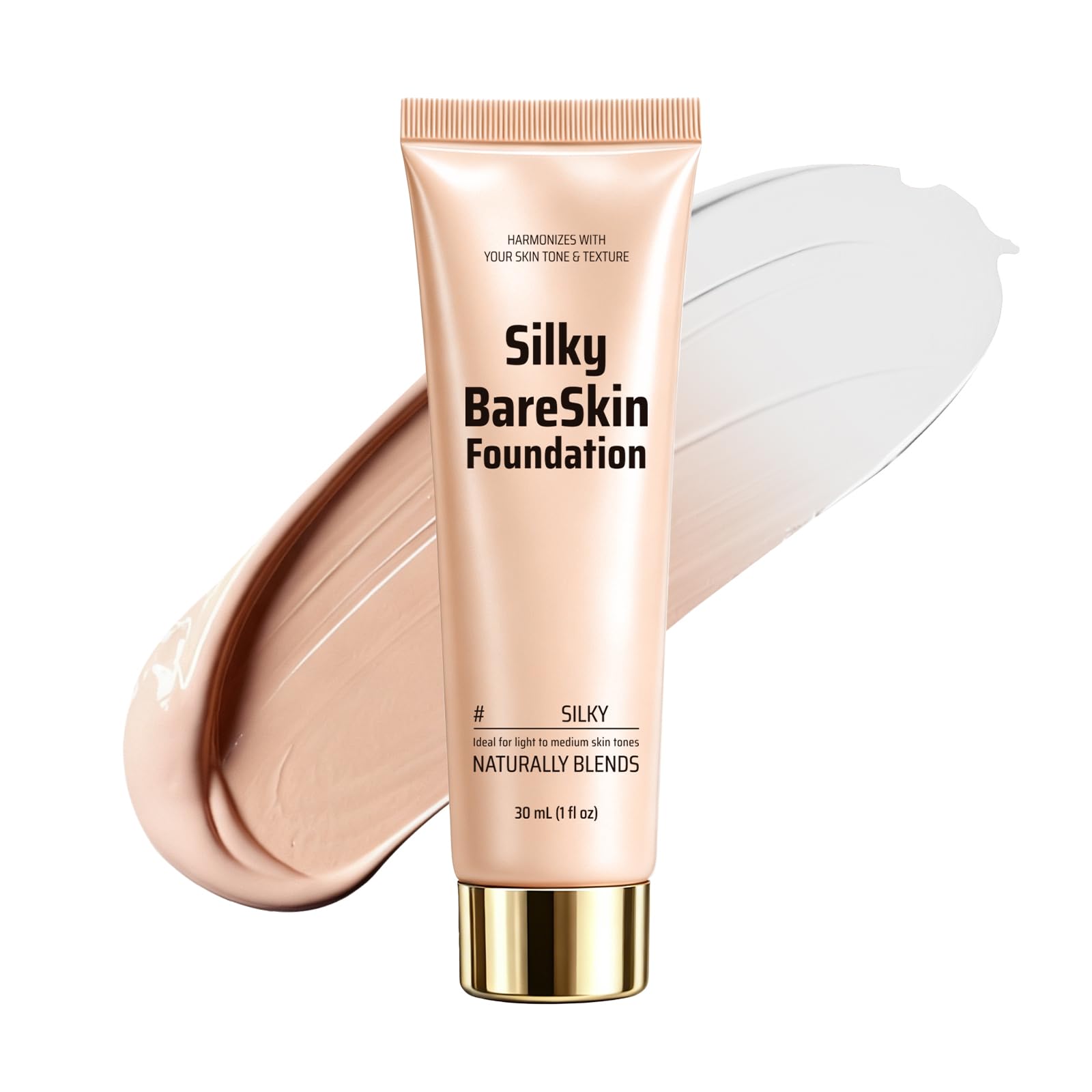 Color Changing Foundation, Skin Tone Adapting Liquid Foundation for Women, Self Adjusting Natural Finish Makeup with Hyaluronic Acid, Hydrating for All Skin Types