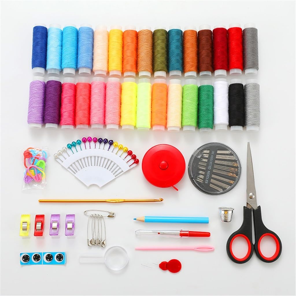 Tape Needle Set Portable Functional Bag Sewing Hand Box 30 Colors