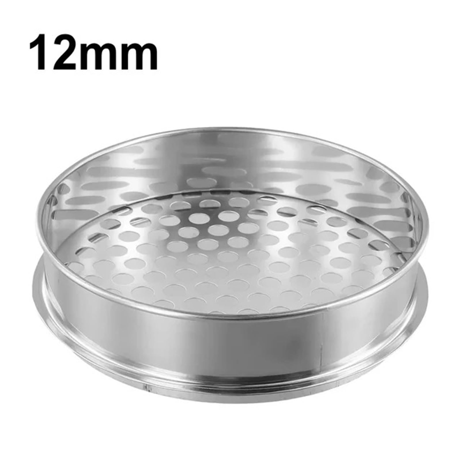 Mehlsieb 1pc Gartenarbeit Metall Hausgarten Pflanzen Rätsel Bodensieb Mesh Trennung Grobe Materialien,Mehlsieb(Round Hole 12mm)