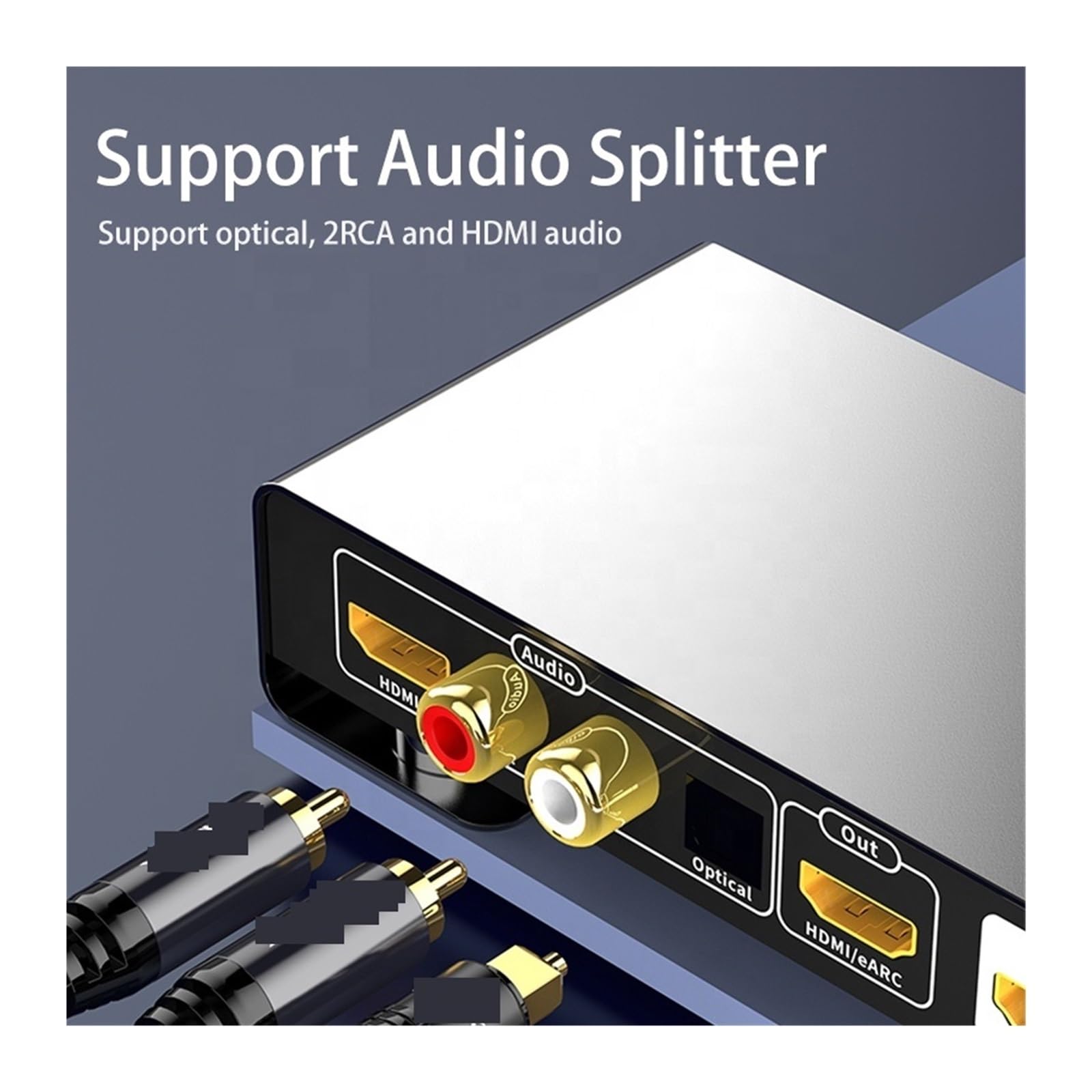Estrattore Audio EARC 4K60Hz a R/L Ottico Toslink R/L Spdif 7.1/5.1 convertitore Audio Switch Splitter