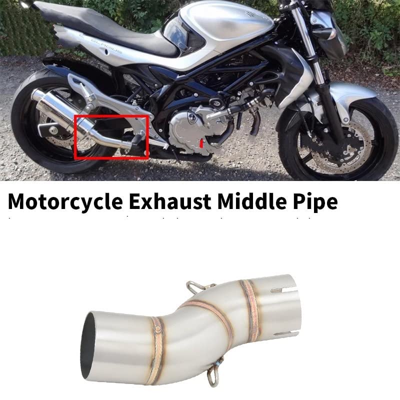 Escape Moto Tubo Para Suzuki para SFV650 para SFV 650 para Gladius 2009-2016 sistemas escape motocicleta modificar silenciador tubo enlace medio deslizable Moto Tubo Escape Silenciador