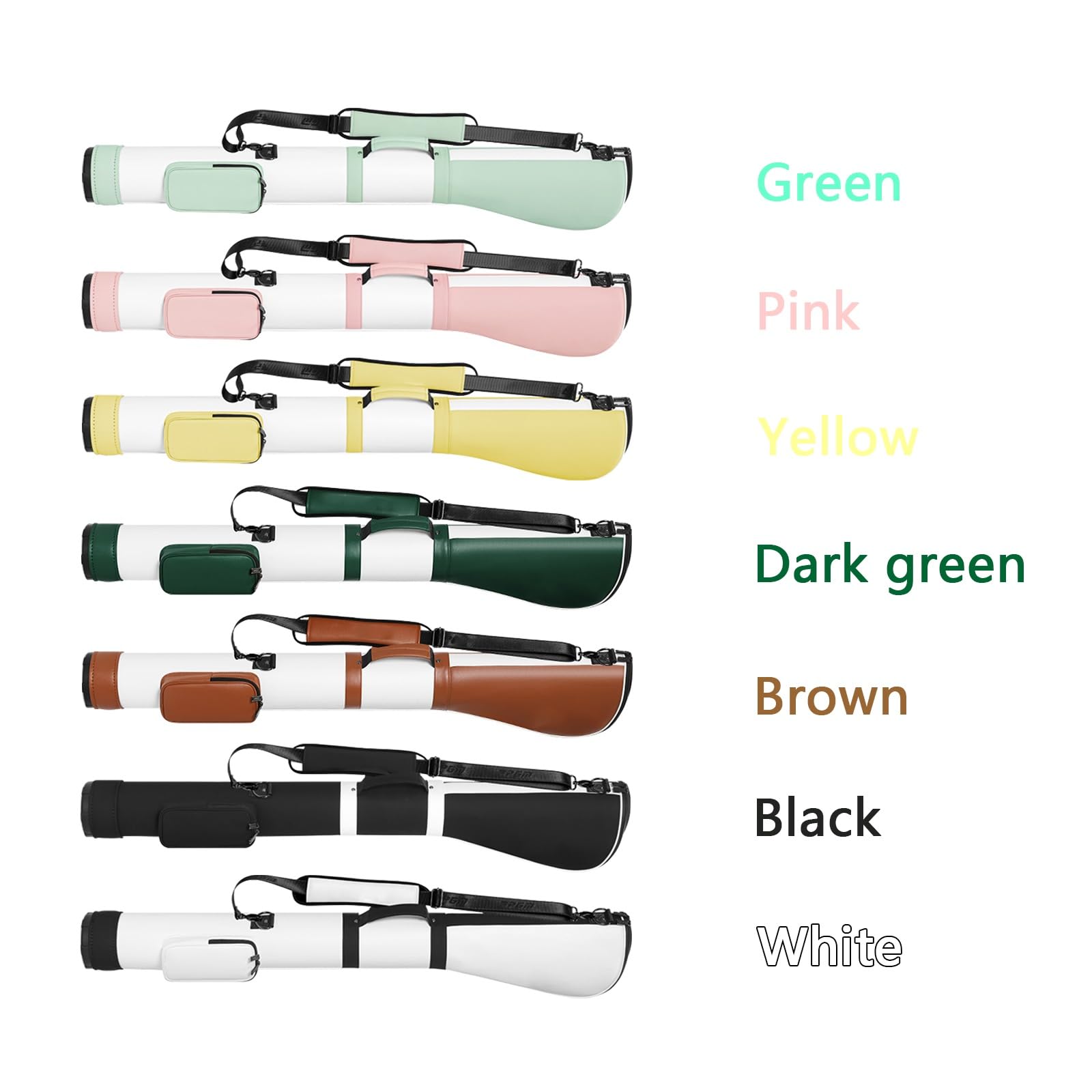 Bolsa For Pistola De Golf, Bolsa De Transporte Ligera E Impermeable Golf, con Bolsillos Accesorios, For Palos con Correa Ajustable