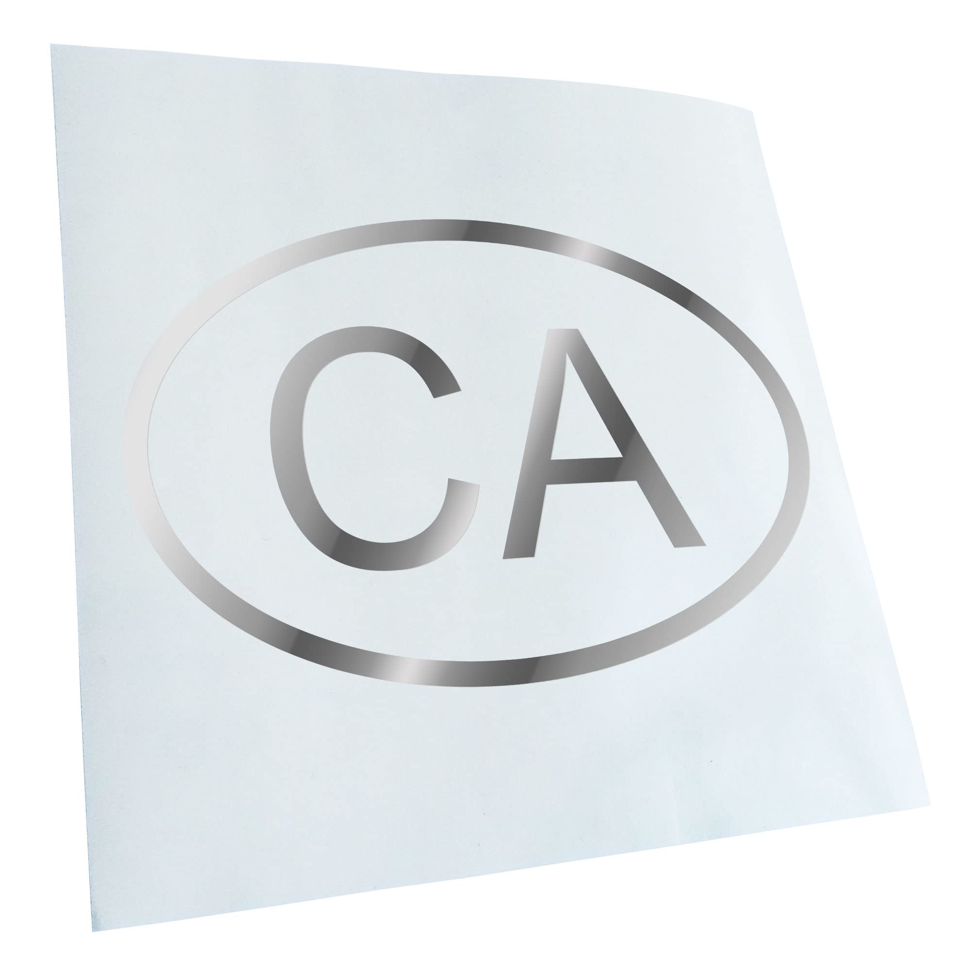Kiwistar - Car Sticker - Chrome - 50 x 33 cm Canada CA - Rear Window Car Sticker Weatherproof for Car Truck Moped Truck - Sticker Exterior Self-Adhesive Tuning Accessories for Window Vehicle Window